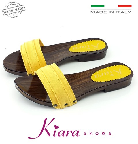 Zoccoli bassi gialli scarpe - zoccoli,